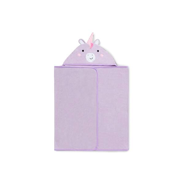 slide 2 of 5, Kids Hooded Bath Towel with Pockets - Super Soft and Absorbent- Light Purple Unicorn