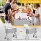 preview thumbnail 4 of 6, 80 QT Gray Detachable Outdoor Cooler Cart - 80QT