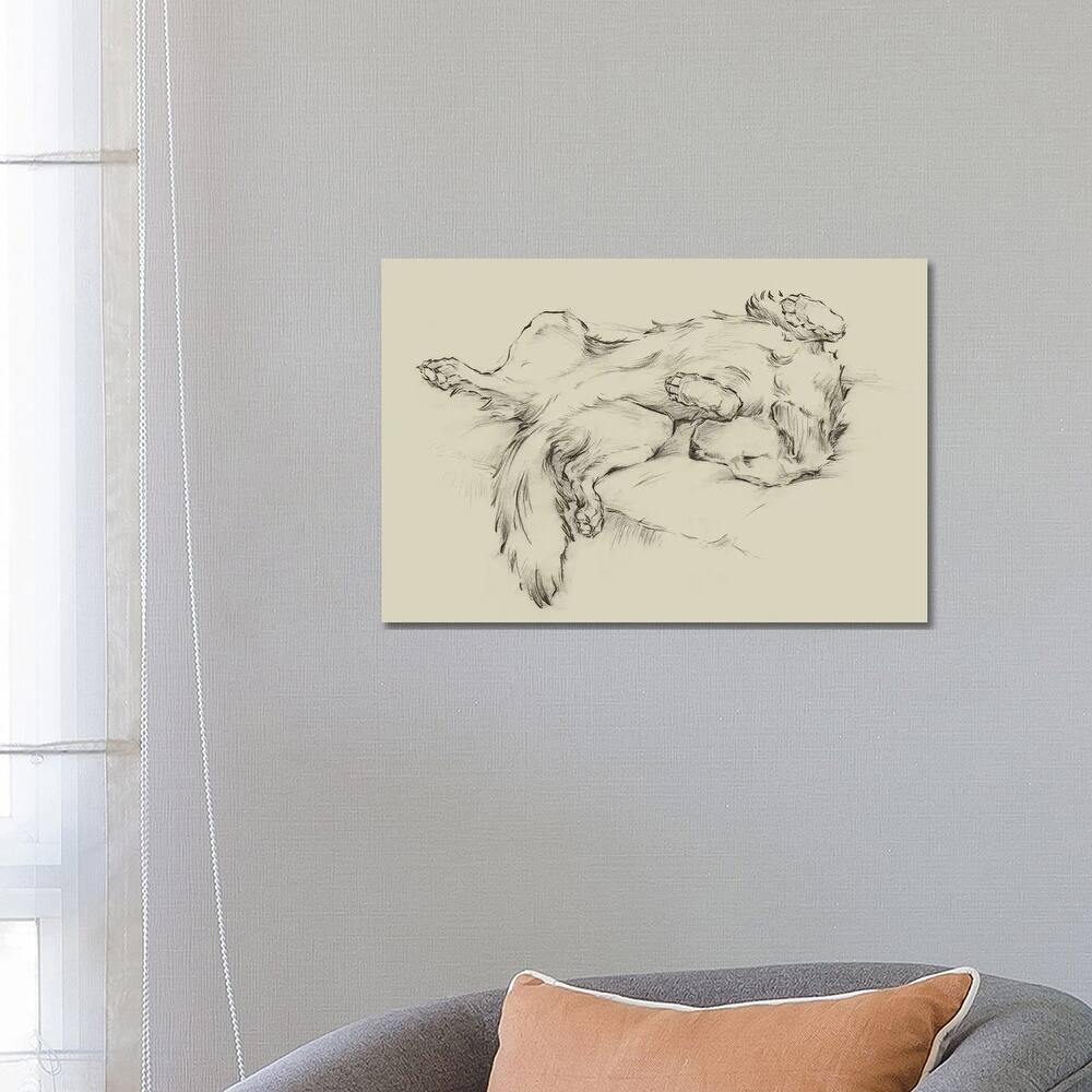 iCanvas "Dog Tired II" by Ethan Harper Canvas Print