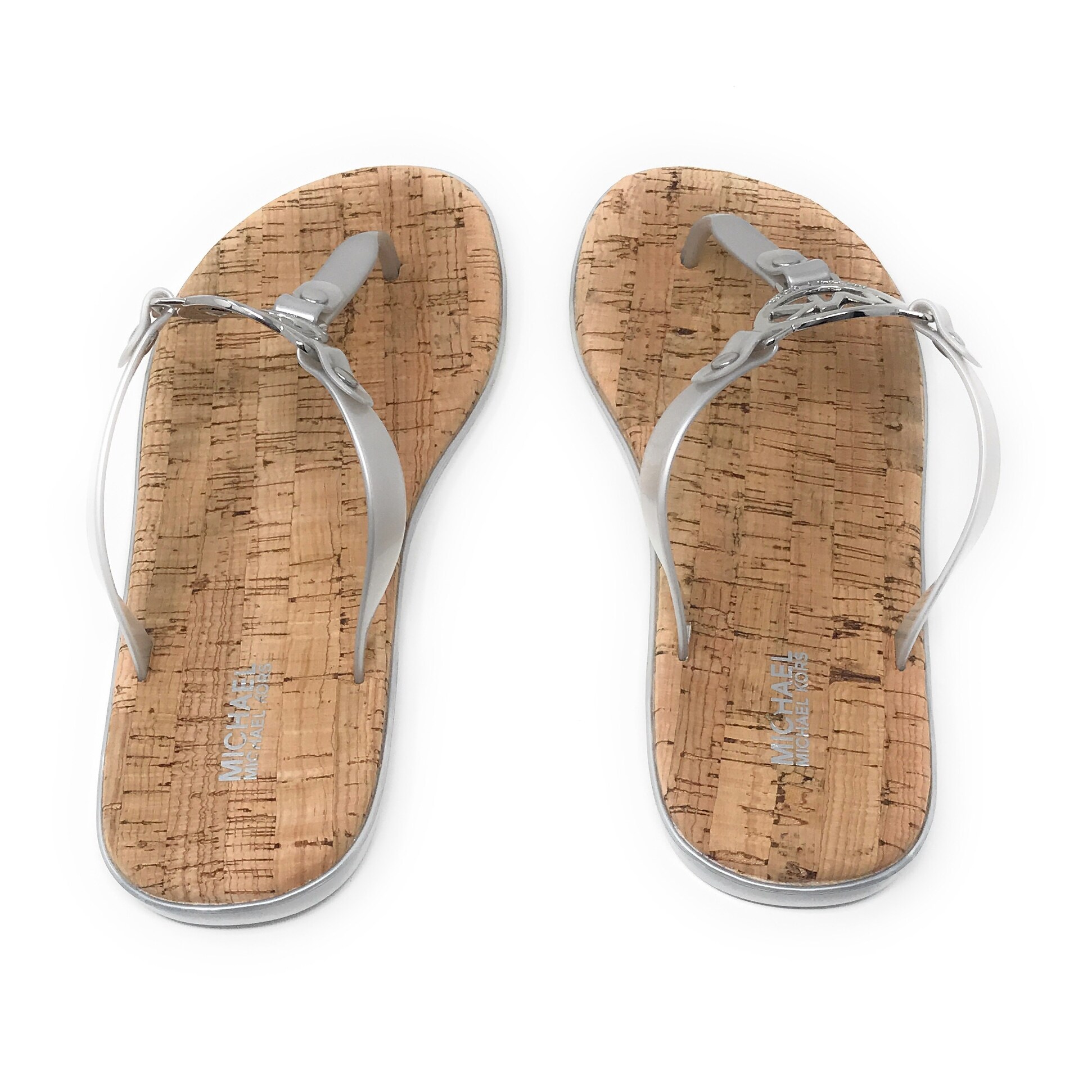 mk cork flip flops