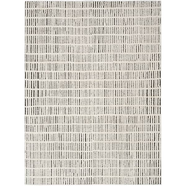 slide 2 of 5, Nourison Cozy Modern Indoor Abstract Area Rug 3' 11" x 5' 11" - Ivory/Black