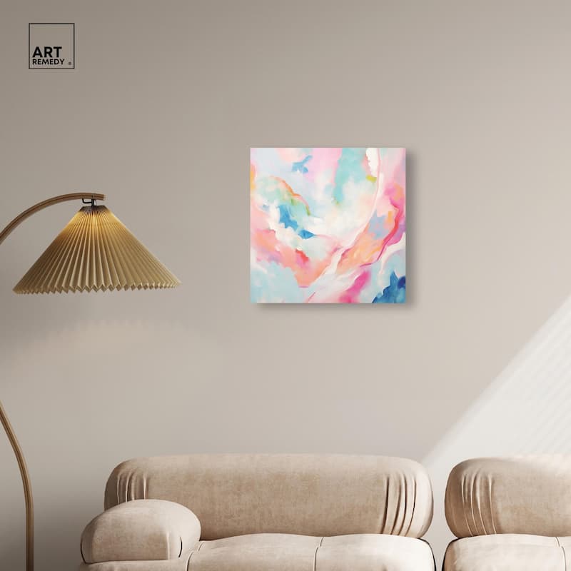 Cotton Candy Clouds I Canvas by Art Remedy, Gallery Wrapped