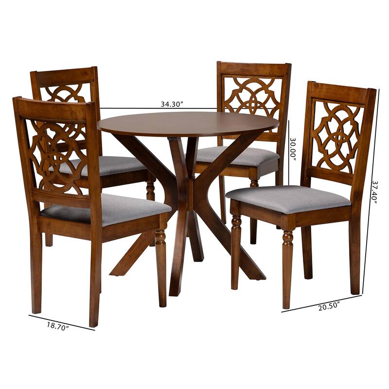 Sadie Modern and Contemporary 5-piece Dining Set