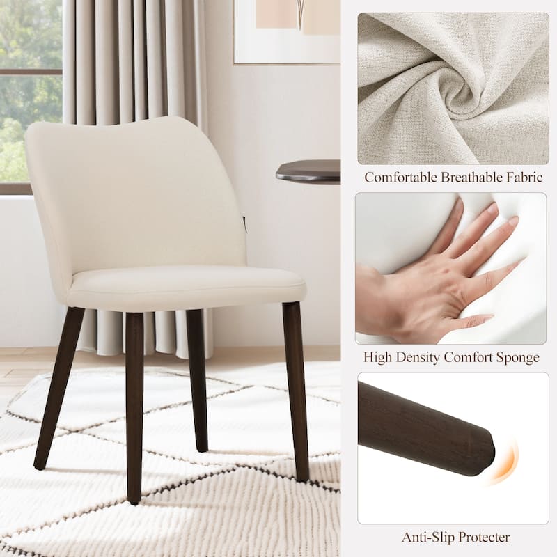 Modern Dining Chairs Upholstered Kitchen Chairs (set of 2)