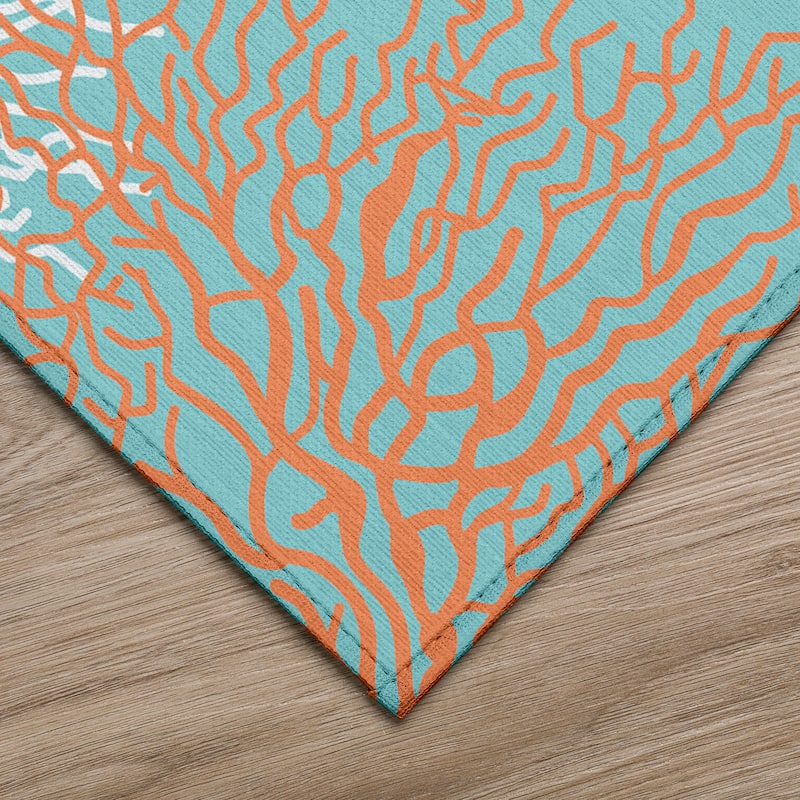 Indoor/ Outdoor Surfside Coral Rug New