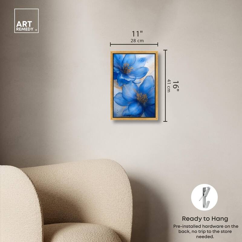 Twilight Teal Tint II Canvas by Art Remedy