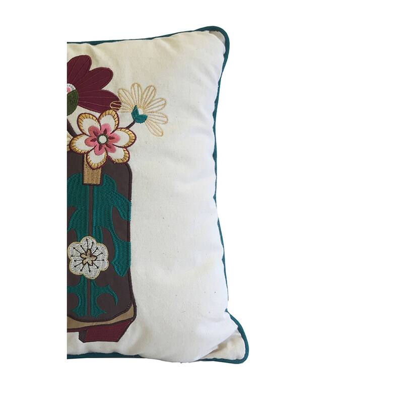 16" x 16" Jazz Boot Needlepoint Pillow