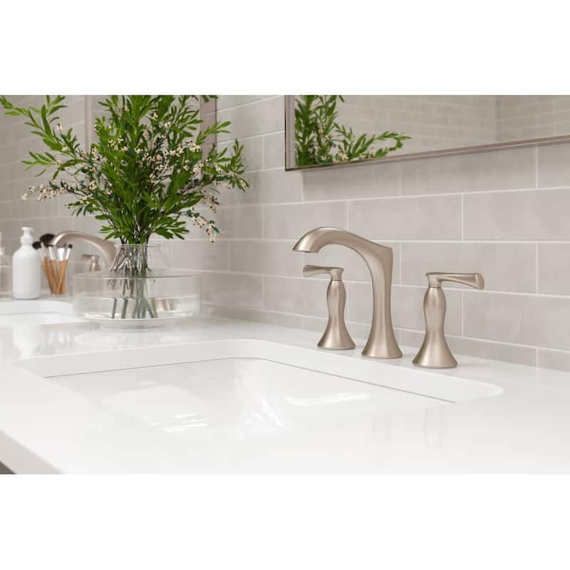 Pfister LG49-RH3 Rhen 1.2 GPM Widespread Bathroom Faucet with Push &