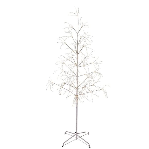 Shop Kurt Adler 6 Feet White Birch Bark With Led Fairy Lights Tree 6 Overstock 22887599