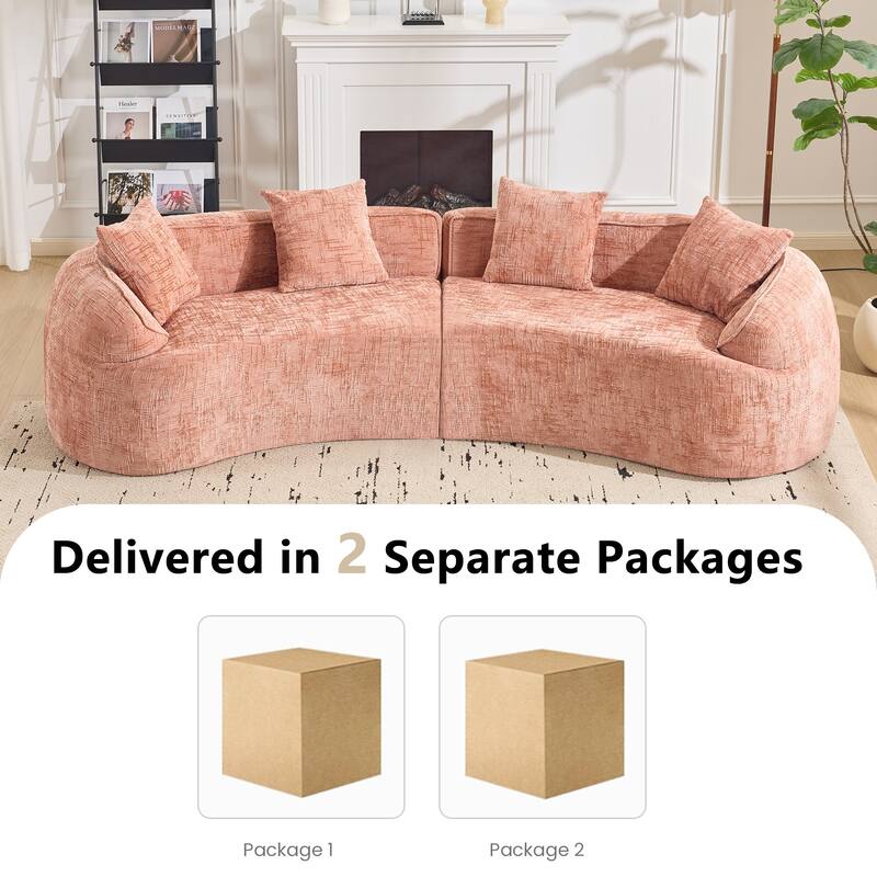 Curved Compressed Sofa