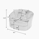 preview thumbnail 6 of 74, UIXE Oversize 43" Plush Corduroy Swivel Barrel Chair Comfy Accent Chair For Living Room