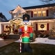 preview thumbnail 2 of 14, Fraser Hill Farm 10-Ft. Tall Traditional Nutcracker, Blow Up Inflatable with Lights and Storage Bag
