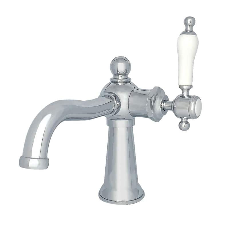 Kingston Brass Nautical Single-Handle Bathroom Faucet with Push Pop-Up - Polished Chrome