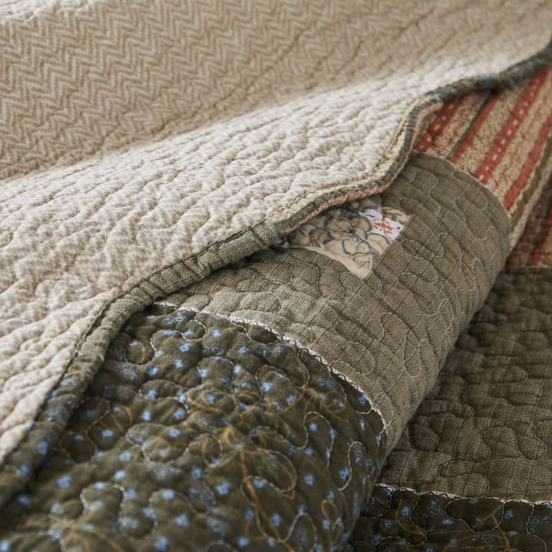 Greenland Home Fashions Sedona 100 Percent Cotton Quilt Set