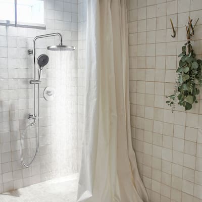 Rbrohant Bathroom Rainfall Shower System with 3-Setting Handheld Shower
