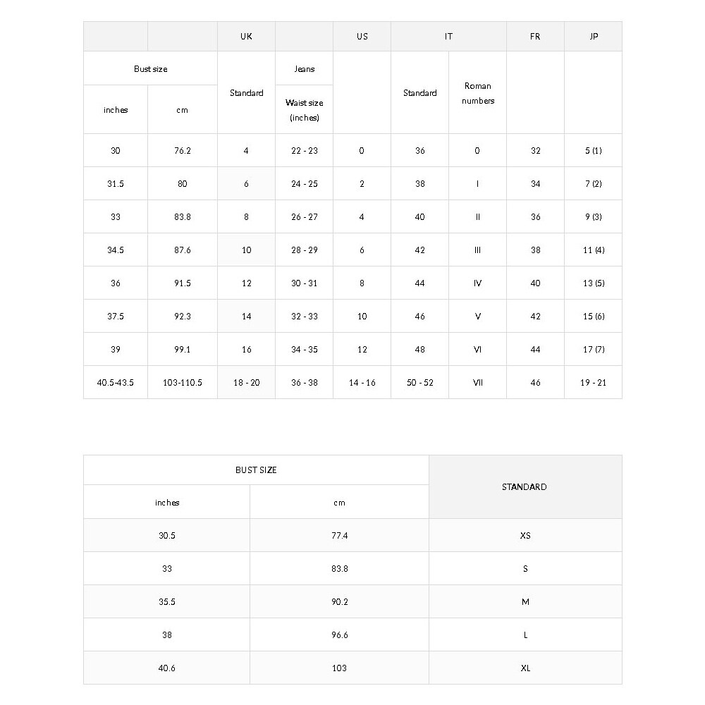 armani exchange size