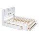 preview thumbnail 13 of 12, Queen Size Platform Bed with Storage Headboard and 8 Drawers, White