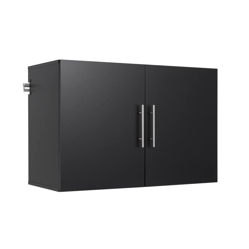 Prepac HangUps Upper Storage Cabinet - Elegant and Spacious Wall Cabinets to Maximize Your Storage, 36 in Size - Black
