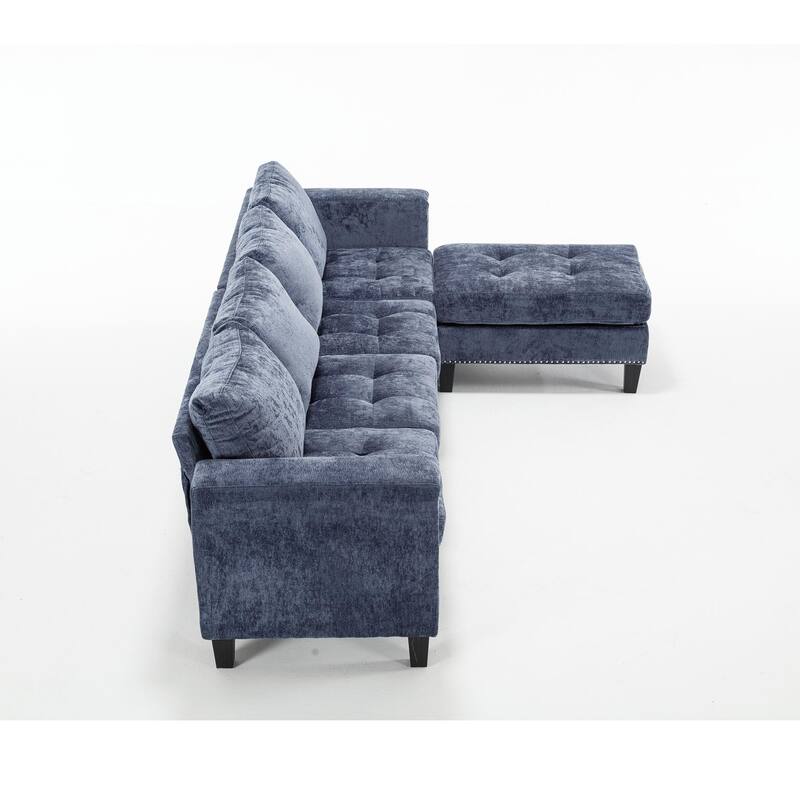 5-Seater Modular Sofa - Includes Storage Ottoman and Reversible Chaise