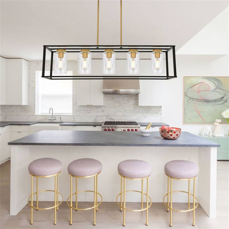 Modern Industrial 5-Light Pendant