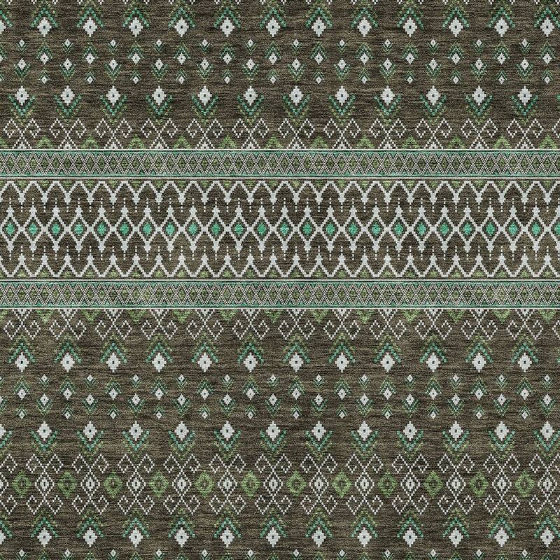 HomeRoots Tribal Transitional Rectangle Outdoor Rug