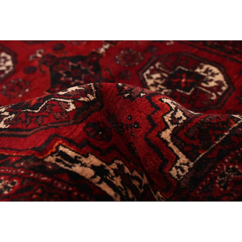 ECARPETGALLERY Hand-knotted Teimani Dark Red Wool Rug - 2'9 x 5'8