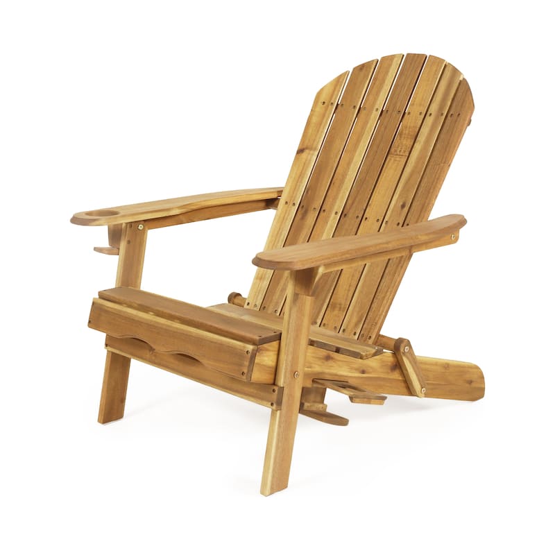 Bellwood Outdoor Acacia Wood Folding Adirondack Chairs (Set of 2) by Christopher Knight Home