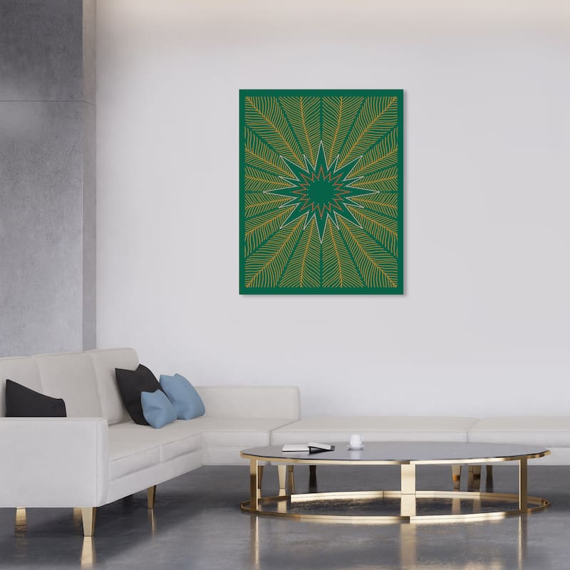 Wynwood Studio Canvas Holiday and Seasonal Pine Star Holiday Season Green Modern & Contemporary Wall Art Canvas Print - 30 x 36