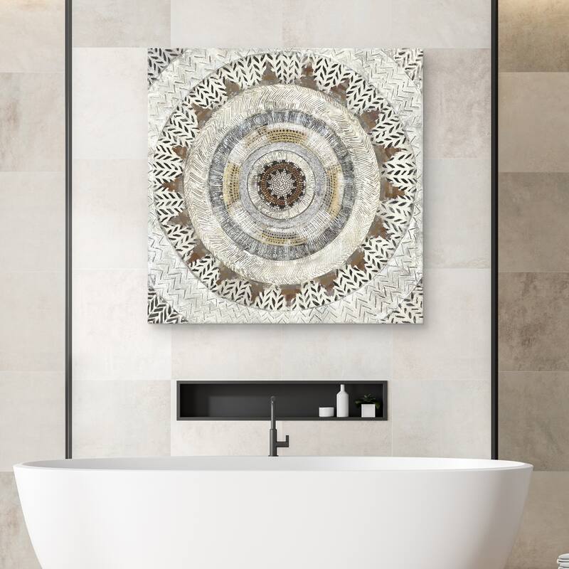 Tribal Notes by Dixon Design Group Canvas Art Print - Brown