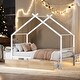 preview thumbnail 2 of 12, Metal Adorable House Twin Size House Bed with Two Drawers,Kids and Baby