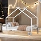preview thumbnail 16 of 26, Metal Twin Size House Bed with Two Drawers,Kids Bed Design