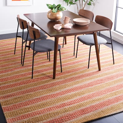 SAFAVIEH Handmade Marbella Bohumira Jute & Wool Rug