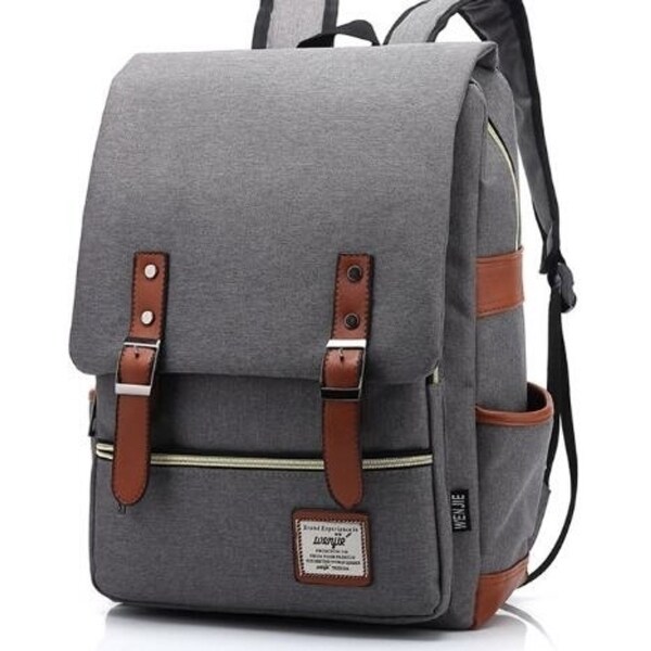 vintage casual canvas backpack