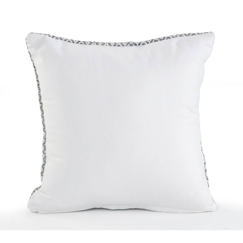 Hobbs Set of 4 Transitional Geometric Cotton Throw Pillow Covers, 18" x 18", 4 PCS (Covers Only) by Sevita