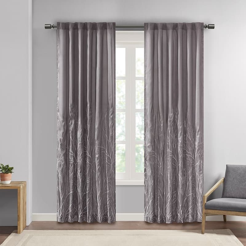Curtain Panel(Only 1 Pc Panel) - Grey - 84 Inches
