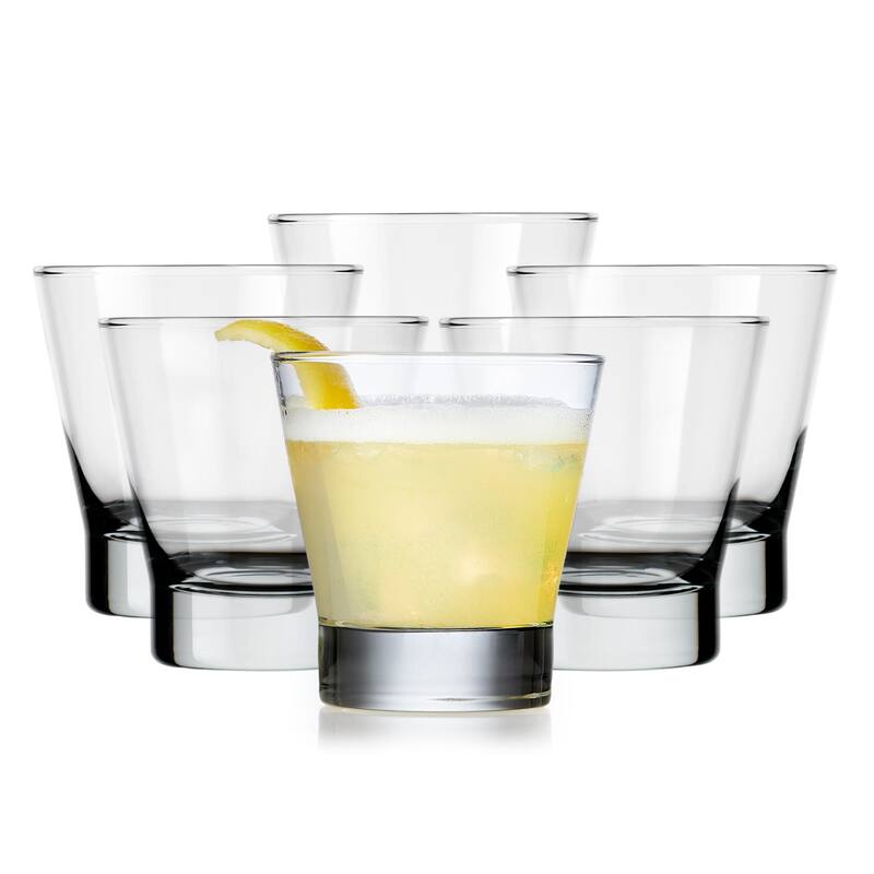 Libbey Modern Bar Essentials Double Old Fashioned Glasses, 10.5-ounce, Set of 6 - Set of 6