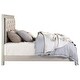 preview thumbnail 3 of 3, Lee Button Tufted Faux Leather California King Bed, Champagne