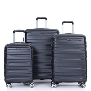 3 Pcs Hardshell Travel Luggage Sets PC Lightweight & Durable Expandable ...