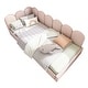preview thumbnail 19 of 23, Twin Size Velvet Upholstered Daybed with Hydraulic Storage, Metal Slatted Frame & Interchangeable Side Panels