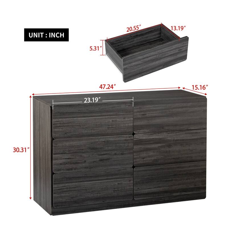 Six drawers Sideboard