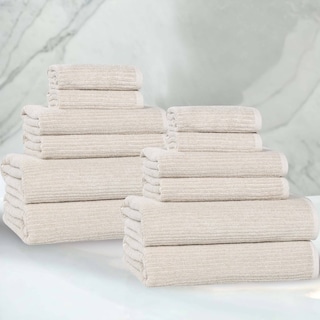 Superior Destin Viscose Cotton Blend 12 Piece Towel Set