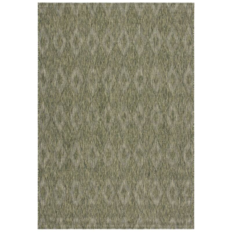 SAFAVIEH Courtyard Marolyn Indoor/ Outdoor Waterproof Patio Backyard Rug - 2' x 3'7" - Olive