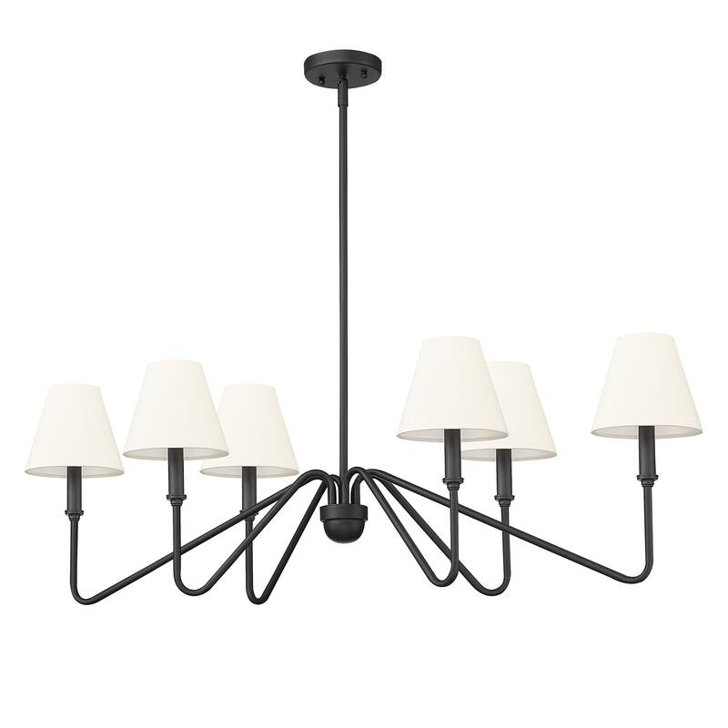 Golden Lighting 3690-LP IL Kennedy 6 Light 42" Wide Chandelier