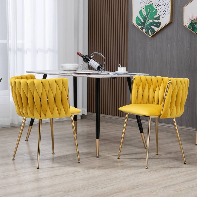 Makeup Chair, Home Backrest Light Luxury Dining Chair, Balcony Table Edge Chair (set of 2)