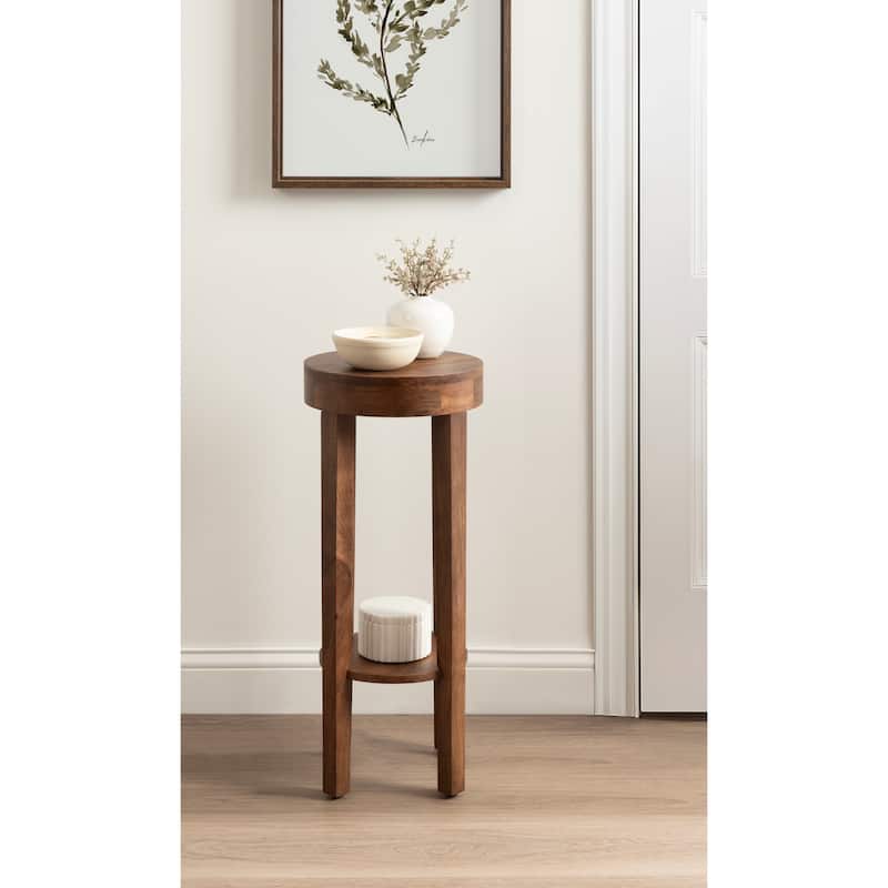 Kate and Laurel Talcott Round Wood Side Table