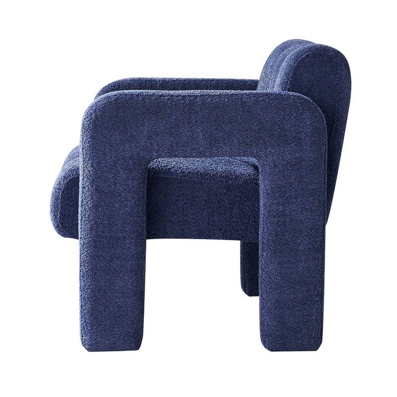 31.10" Wide Boucle Upholstered Accent Chair, Modern Comfy Single Lounge Armchair for Living Room, Bedroom, Apartment