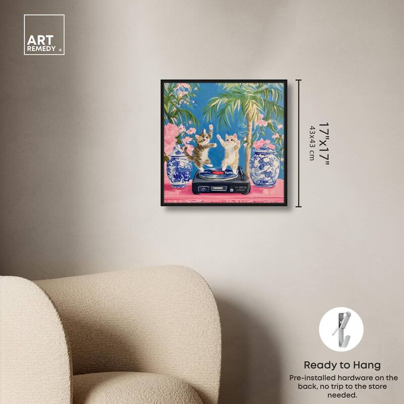 Turntable Twirlers Canvas by Art Remedy