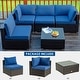 preview thumbnail 18 of 61, Costway 5PCS Patio Rattan Furniture Set Cushioned Sofa & Chair Coffee