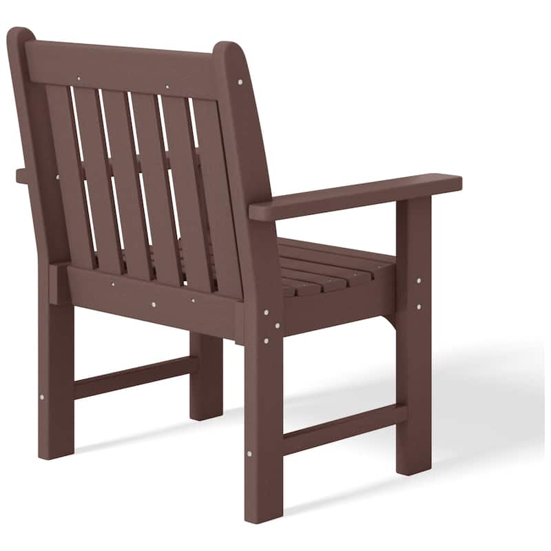 Polytrends Laguna Outdoor Dining Poly Garden Arm Chair (Set of 4)