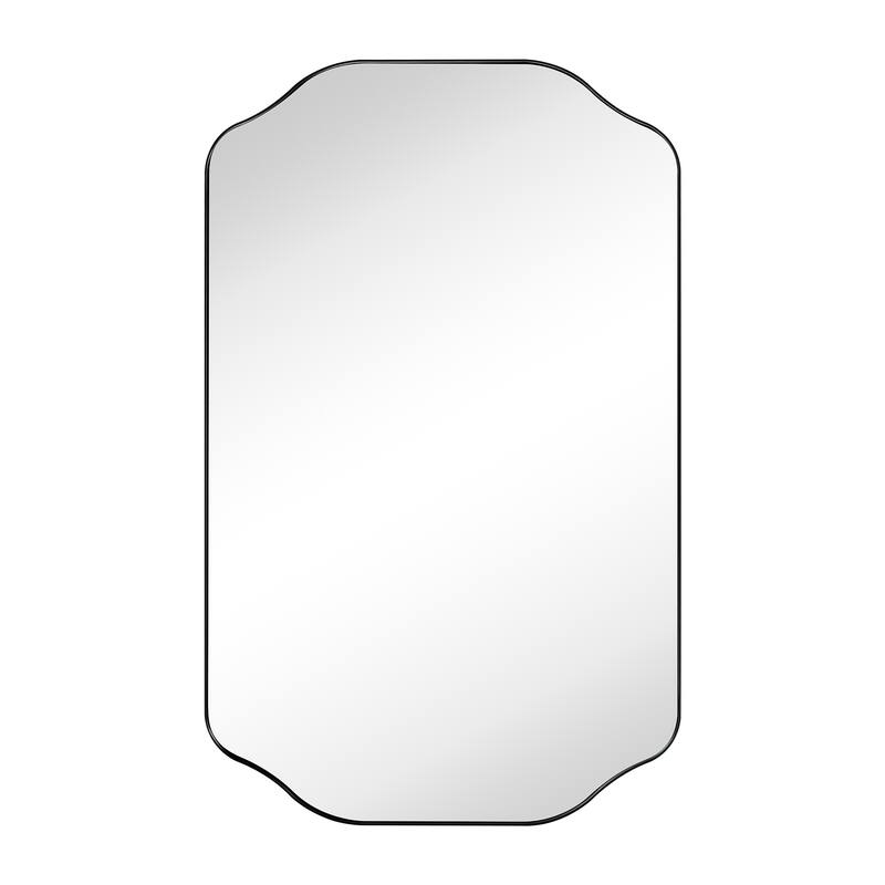TEHOME Arched Metal Surface Mount Medicine Cabinet with Mirror Rectangle Bathroom Cabinet